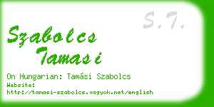 szabolcs tamasi business card
